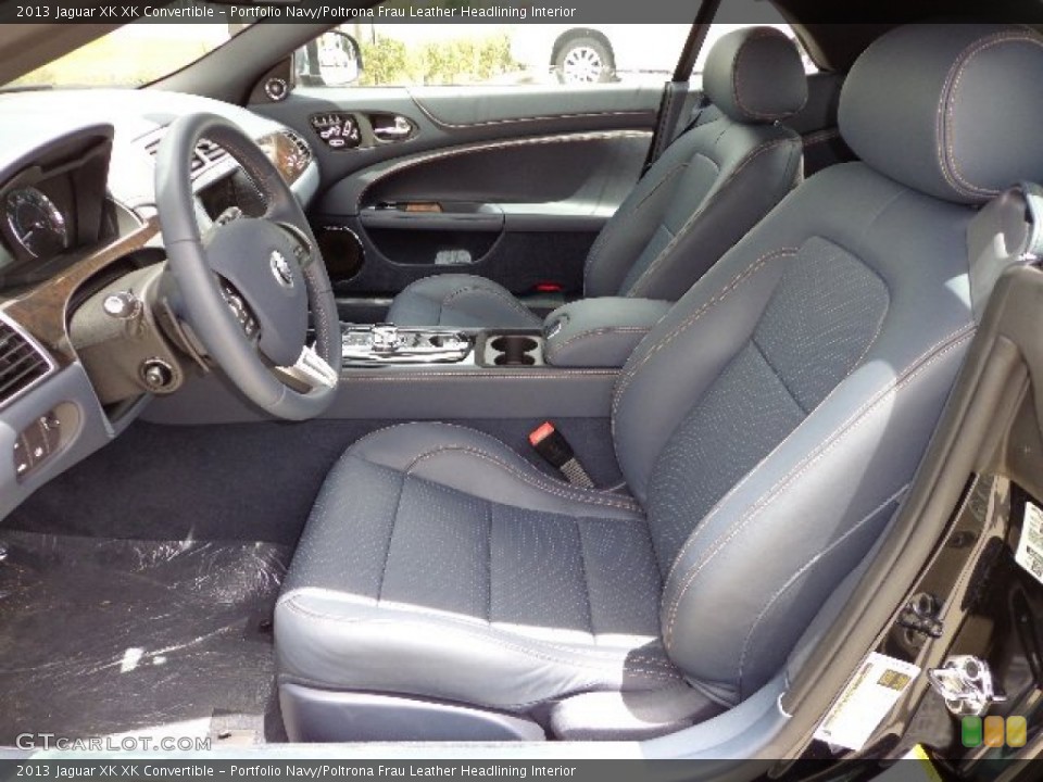 Portfolio Navy/Poltrona Frau Leather Headlining Interior Photo for the 2013 Jaguar XK XK Convertible #80967279