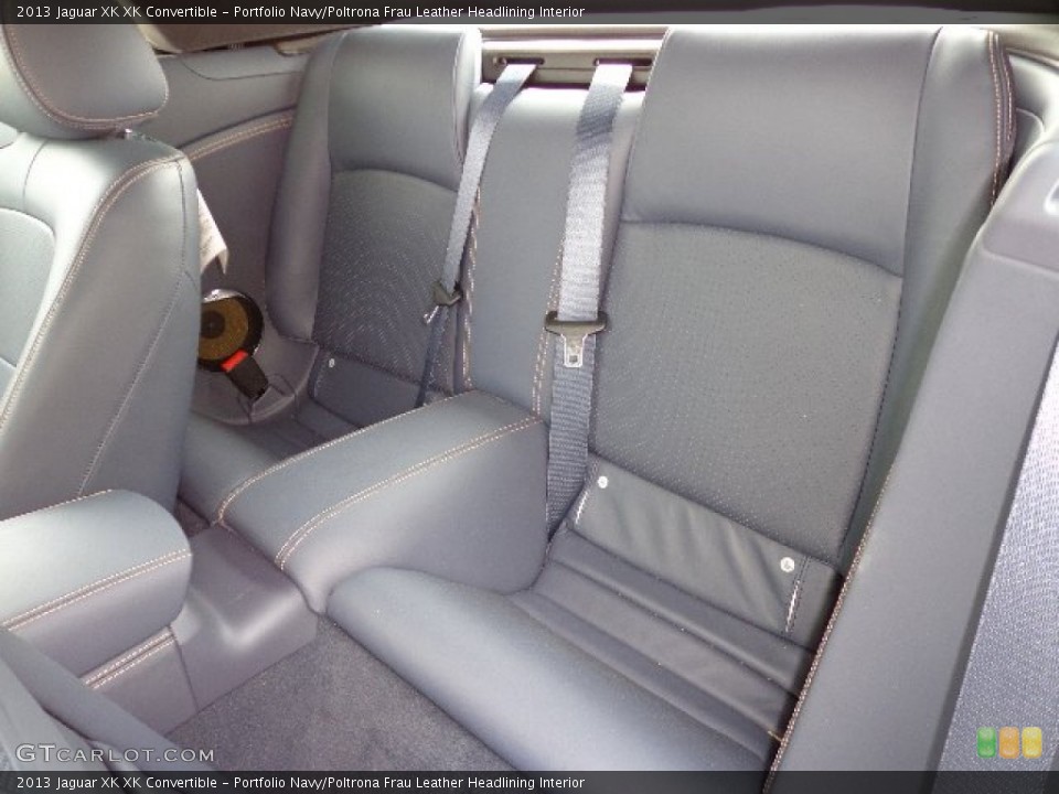 Portfolio Navy/Poltrona Frau Leather Headlining Interior Rear Seat for the 2013 Jaguar XK XK Convertible #80967326