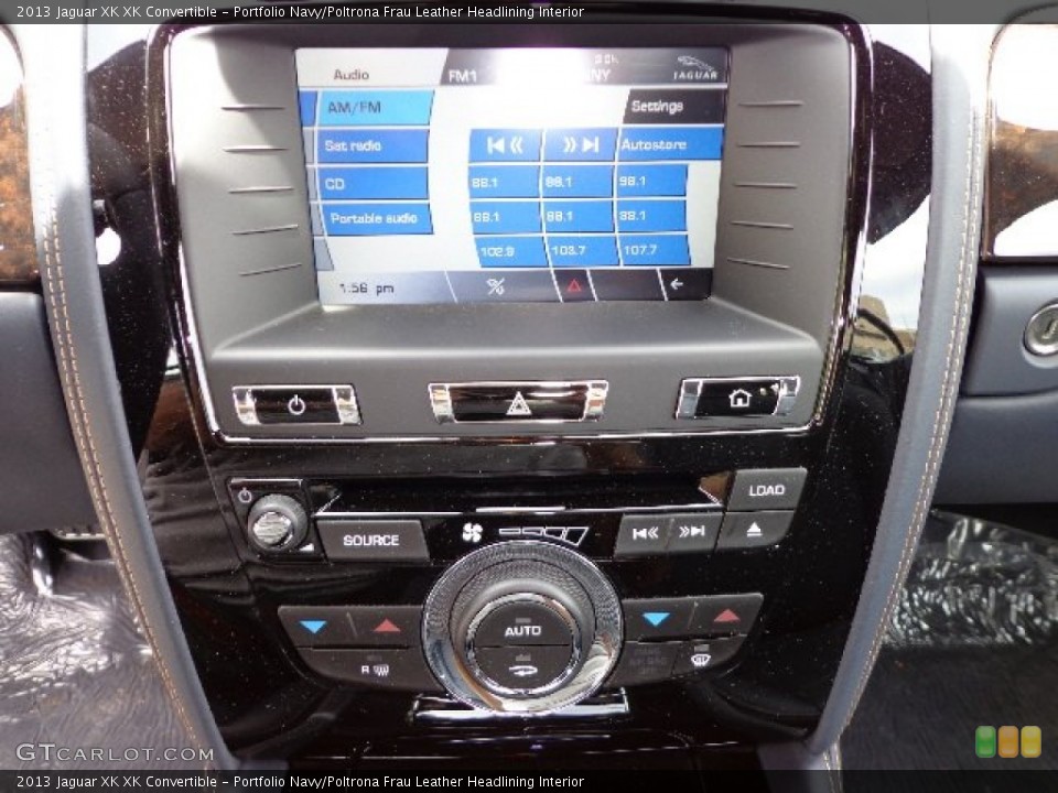 Portfolio Navy/Poltrona Frau Leather Headlining Interior Controls for the 2013 Jaguar XK XK Convertible #80967501