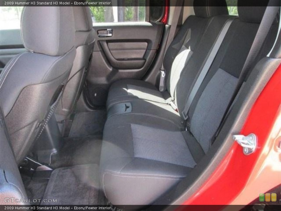 Ebony/Pewter Interior Rear Seat for the 2009 Hummer H3  #80968996