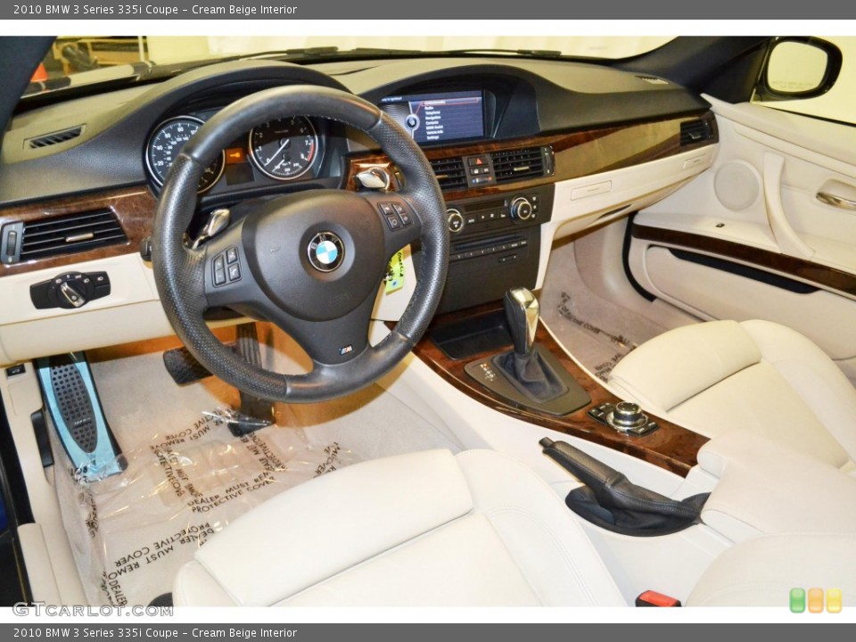 Cream Beige Interior Prime Interior for the 2010 BMW 3 Series 335i Coupe #80969371