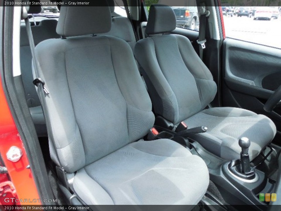 Gray Interior Front Seat for the 2010 Honda Fit  #80971698
