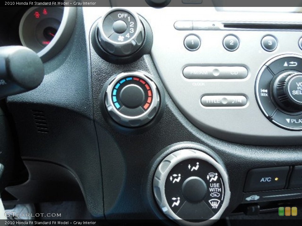 Gray Interior Controls for the 2010 Honda Fit  #80971879