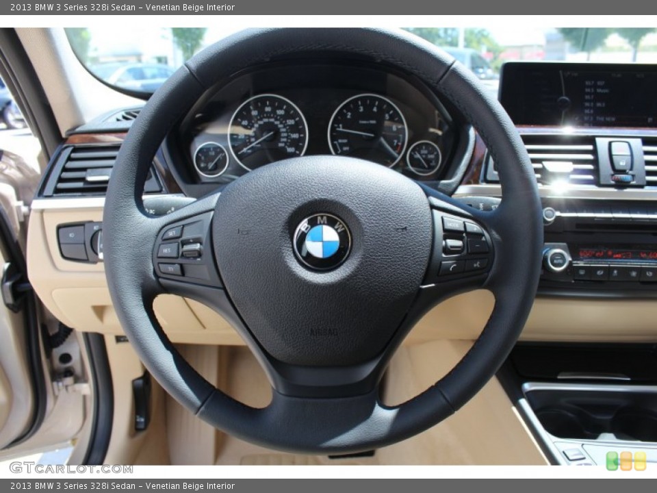 Venetian Beige Interior Steering Wheel for the 2013 BMW 3 Series 328i Sedan #80971967