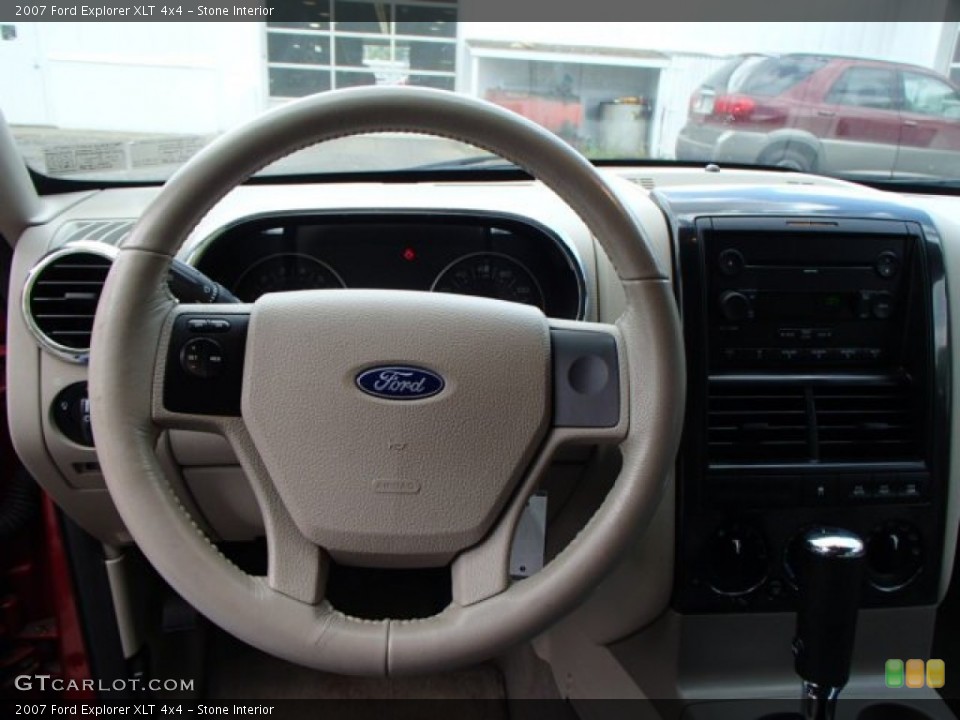 Stone Interior Steering Wheel for the 2007 Ford Explorer XLT 4x4 #80972184