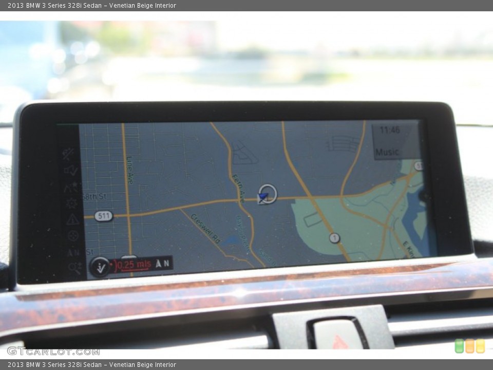 Venetian Beige Interior Navigation for the 2013 BMW 3 Series 328i Sedan #80972255