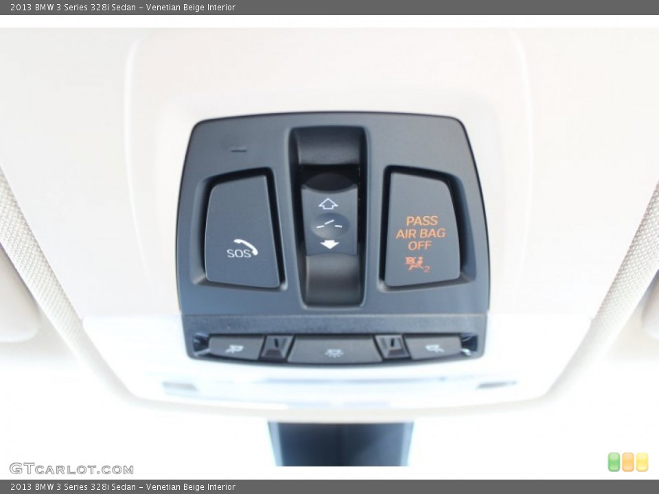 Venetian Beige Interior Controls for the 2013 BMW 3 Series 328i Sedan #80972296