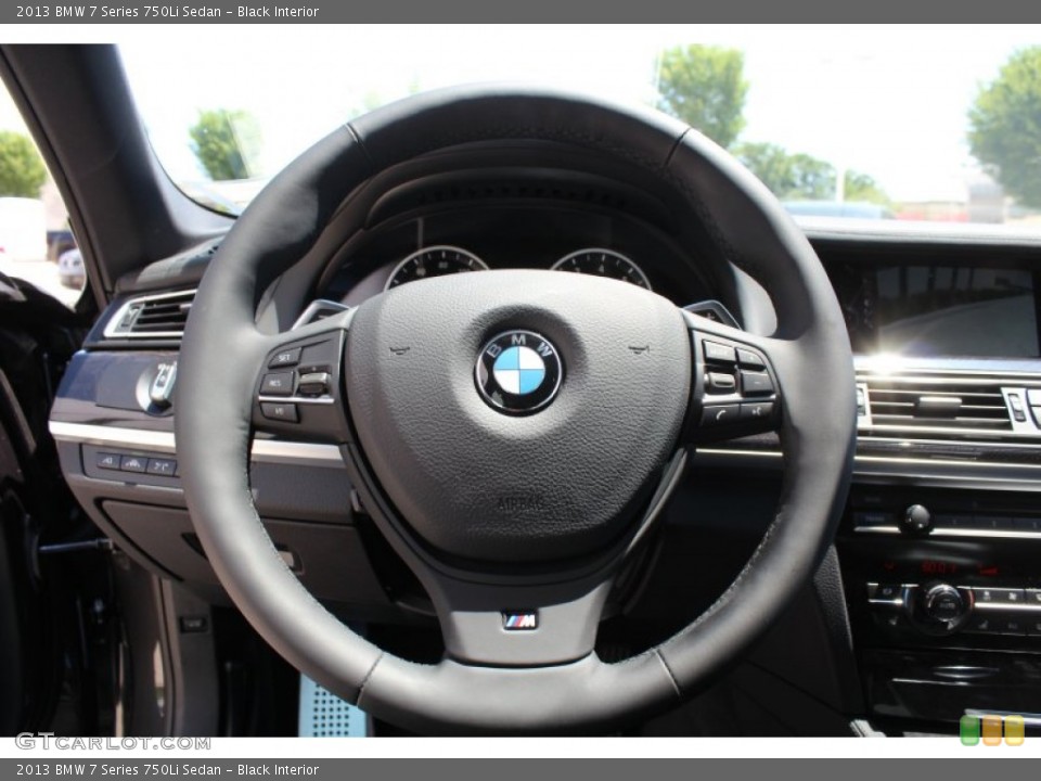 Black Interior Steering Wheel for the 2013 BMW 7 Series 750Li Sedan #80972867