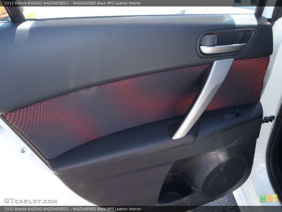 MAZDASPEED Black MPS Leather Interior Door Panel for the 2013 Mazda MAZDA3 MAZDASPEED3 #80973158