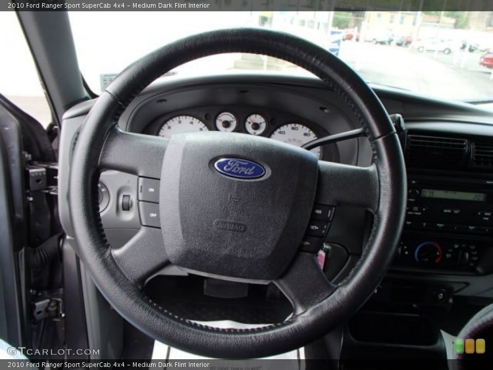 Medium Dark Flint Interior Steering Wheel for the 2010 Ford Ranger Sport SuperCab 4x4 #80974433