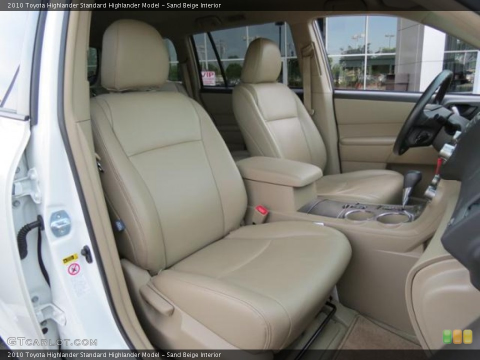 Sand Beige Interior Front Seat for the 2010 Toyota Highlander  #80976293