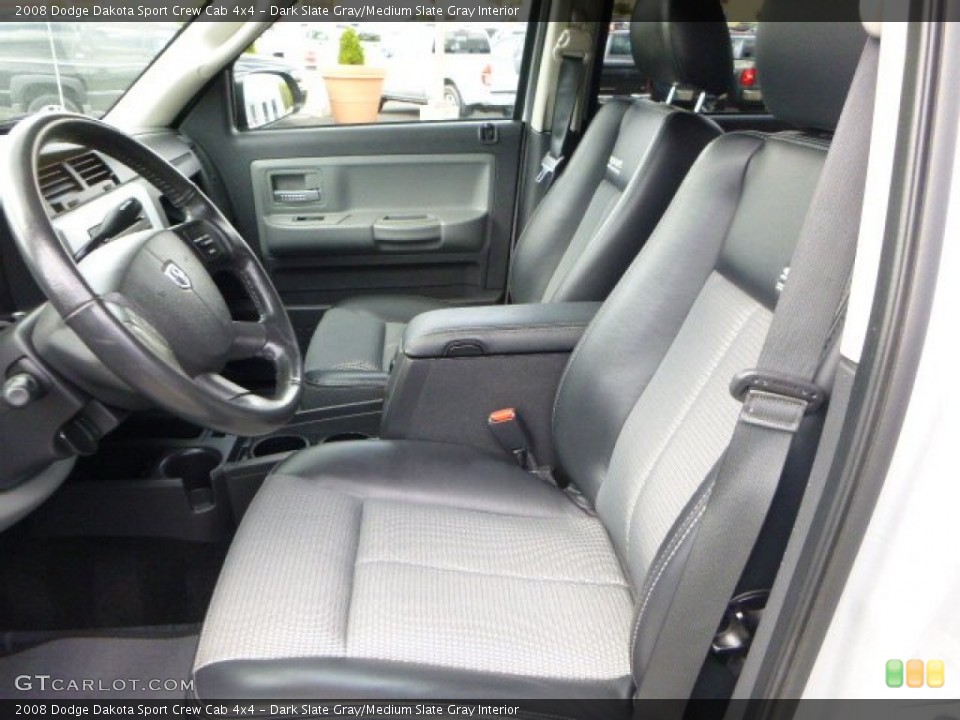 Dark Slate Gray/Medium Slate Gray Interior Photo for the 2008 Dodge Dakota Sport Crew Cab 4x4 #80977424