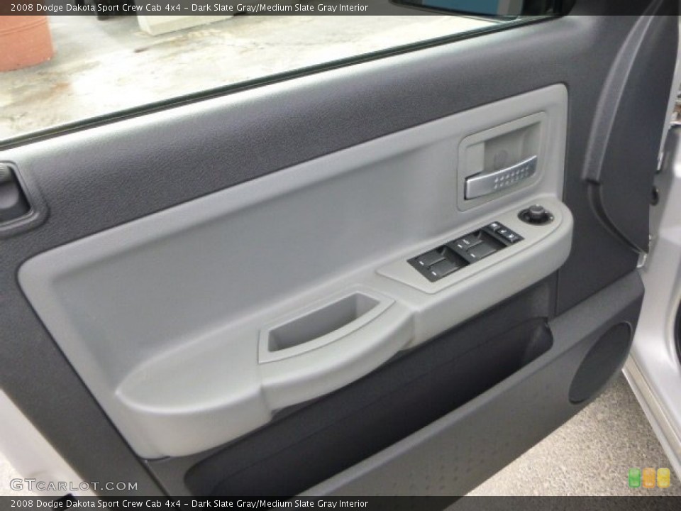 Dark Slate Gray/Medium Slate Gray Interior Door Panel for the 2008 Dodge Dakota Sport Crew Cab 4x4 #80977509