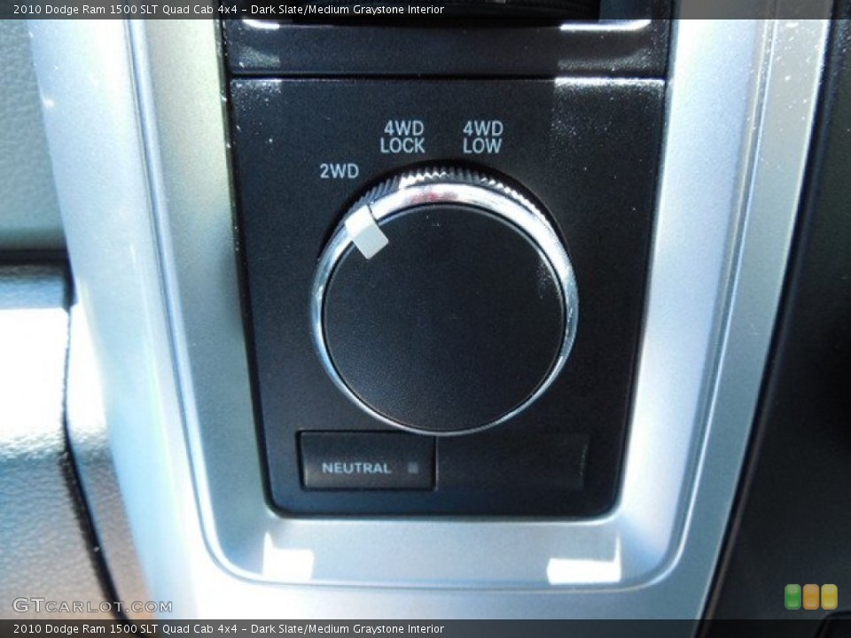 Dark Slate/Medium Graystone Interior Controls for the 2010 Dodge Ram 1500 SLT Quad Cab 4x4 #80978315