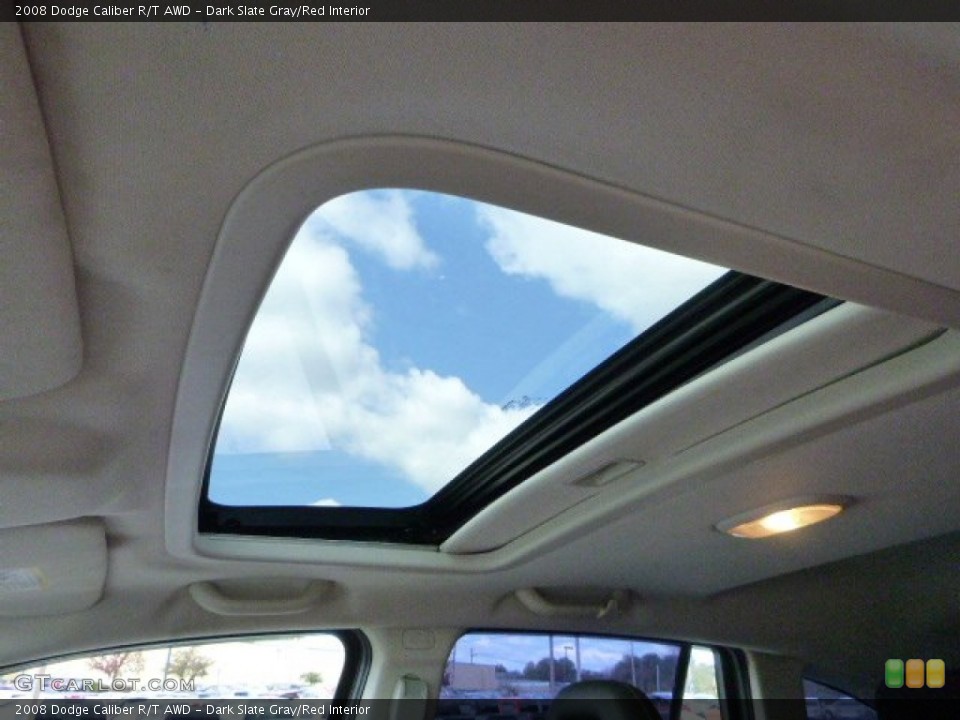 Dark Slate Gray/Red Interior Sunroof for the 2008 Dodge Caliber R/T AWD #80978344
