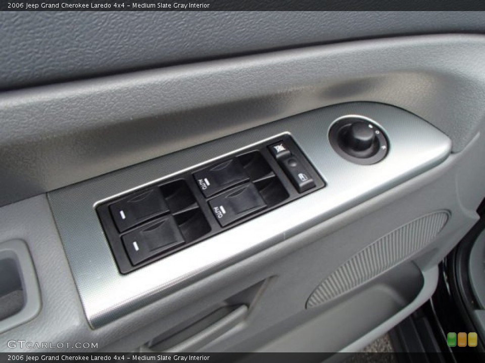 Medium Slate Gray Interior Controls for the 2006 Jeep Grand Cherokee Laredo 4x4 #80978446