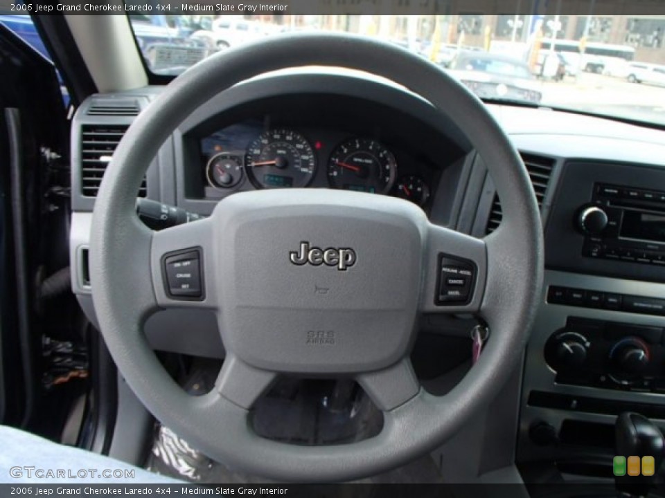 Medium Slate Gray Interior Steering Wheel for the 2006 Jeep Grand Cherokee Laredo 4x4 #80978515