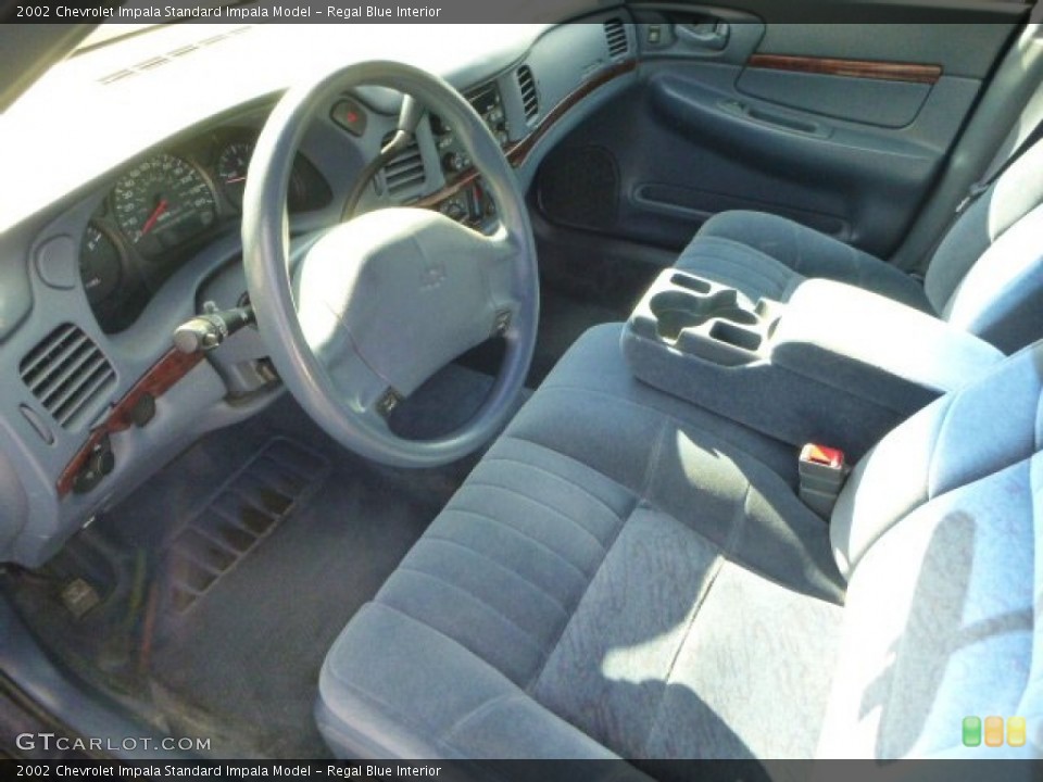 Regal Blue 2002 Chevrolet Impala Interiors