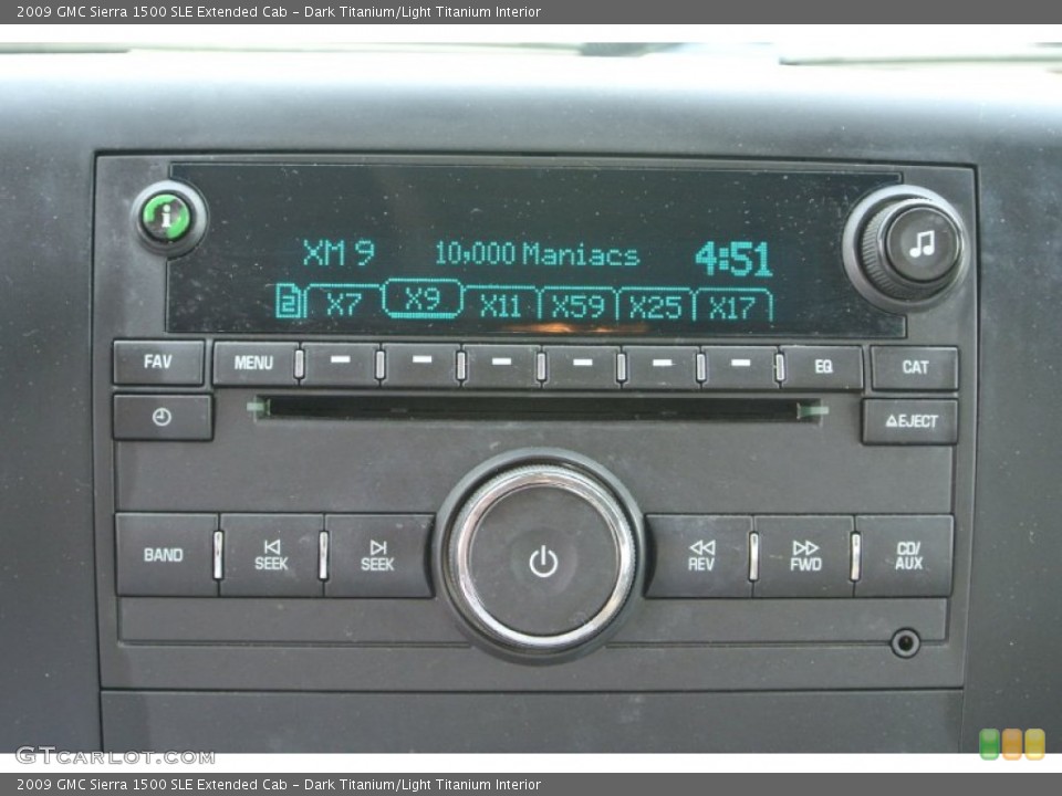 Dark Titanium/Light Titanium Interior Audio System for the 2009 GMC Sierra 1500 SLE Extended Cab #80979749