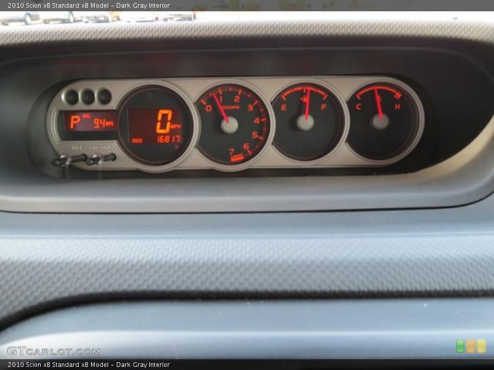 Dark Gray Interior Gauges for the 2010 Scion xB  #80979806