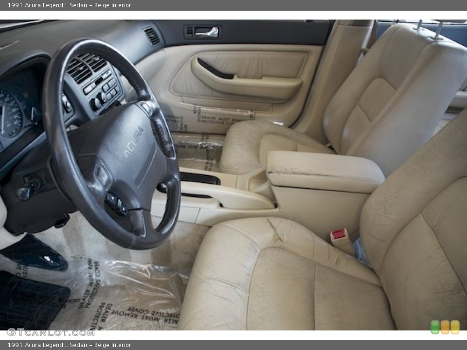 Beige Interior Photo for the 1991 Acura Legend L Sedan #80980961