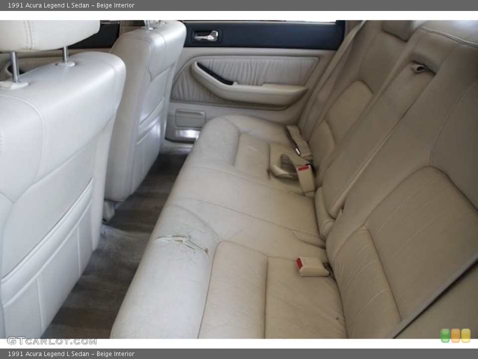 Beige Interior Rear Seat for the 1991 Acura Legend L Sedan #80980979