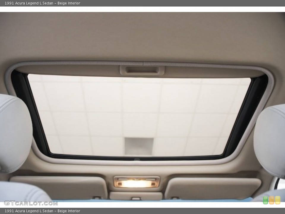 Beige Interior Sunroof for the 1991 Acura Legend L Sedan #80981237