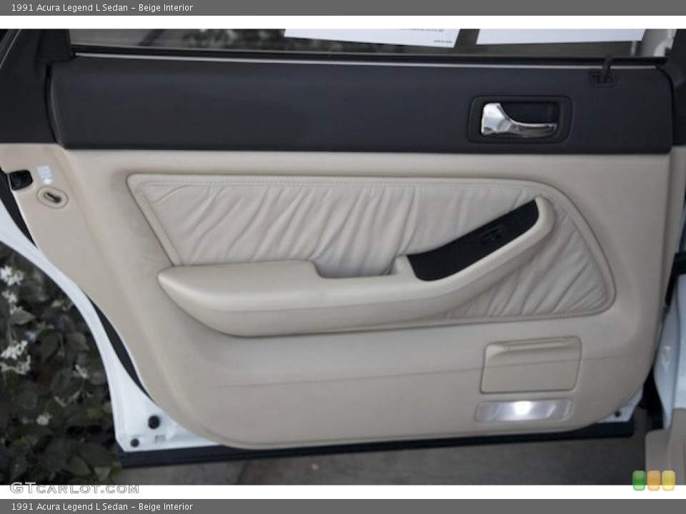 Beige Interior Door Panel for the 1991 Acura Legend L Sedan #80981422