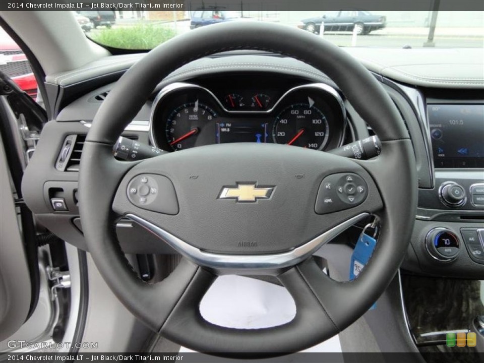 Jet Black/Dark Titanium Interior Steering Wheel for the 2014 Chevrolet Impala LT #80981966