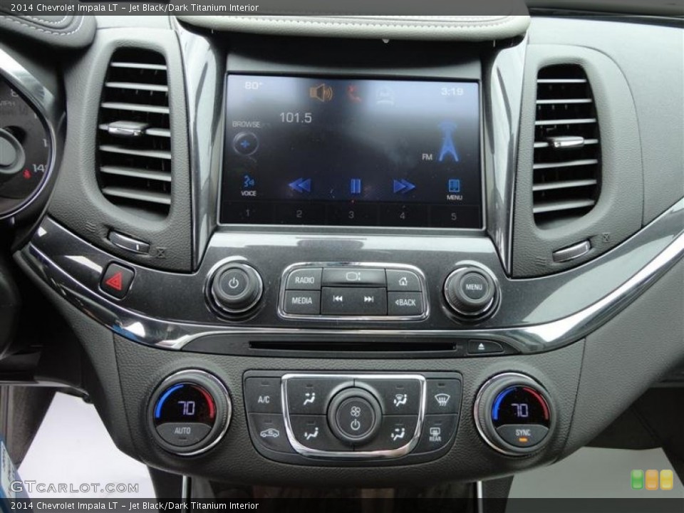 Jet Black/Dark Titanium Interior Controls for the 2014 Chevrolet Impala LT #80981998