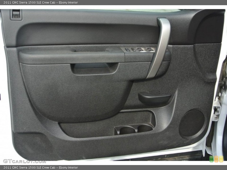 Ebony Interior Door Panel for the 2011 GMC Sierra 1500 SLE Crew Cab #80982746