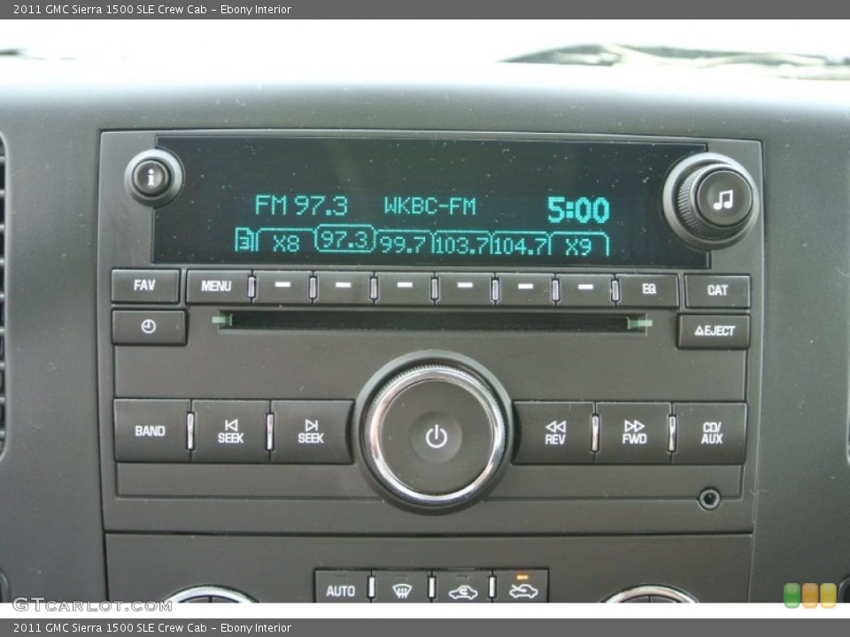 Ebony Interior Audio System for the 2011 GMC Sierra 1500 SLE Crew Cab #80982794