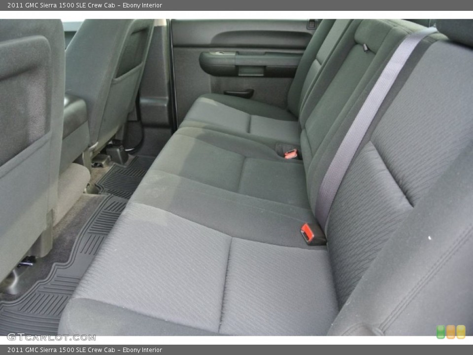 Ebony Interior Rear Seat for the 2011 GMC Sierra 1500 SLE Crew Cab #80982872
