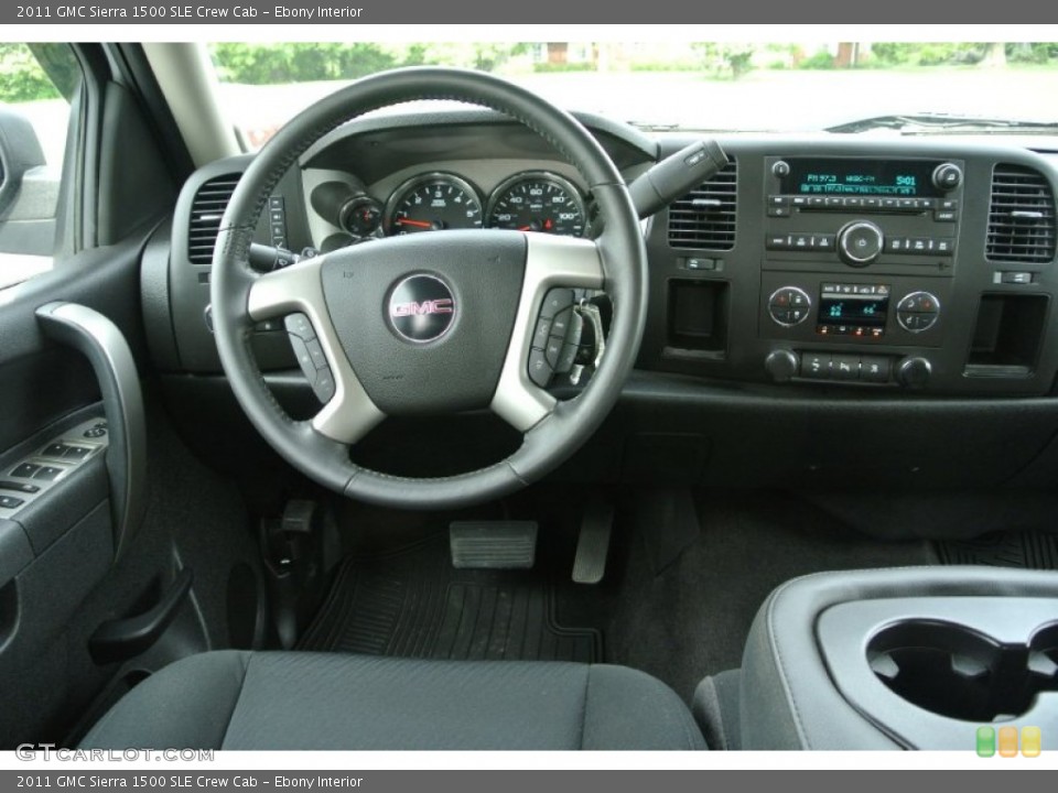 Ebony Interior Dashboard for the 2011 GMC Sierra 1500 SLE Crew Cab #80982896