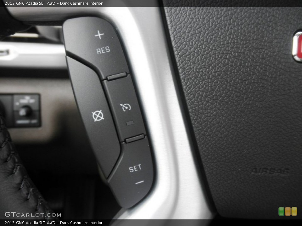 Dark Cashmere Interior Controls for the 2013 GMC Acadia SLT AWD #80984783