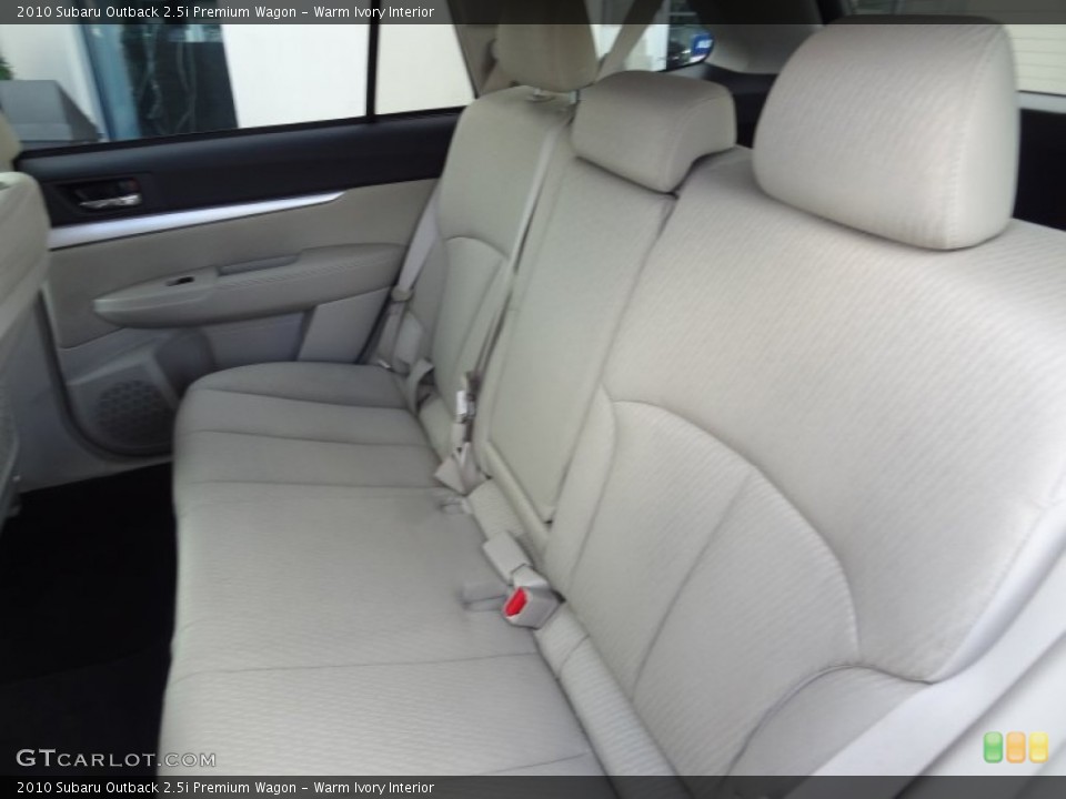 Warm Ivory Interior Rear Seat for the 2010 Subaru Outback 2.5i Premium Wagon #80987514