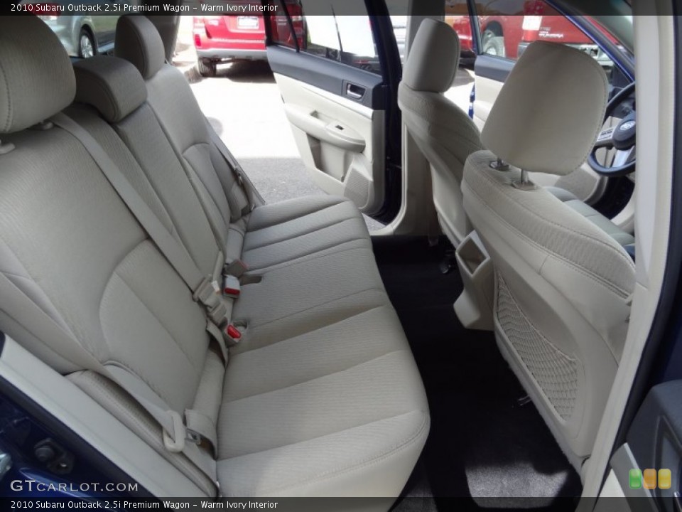Warm Ivory Interior Rear Seat for the 2010 Subaru Outback 2.5i Premium Wagon #80987633