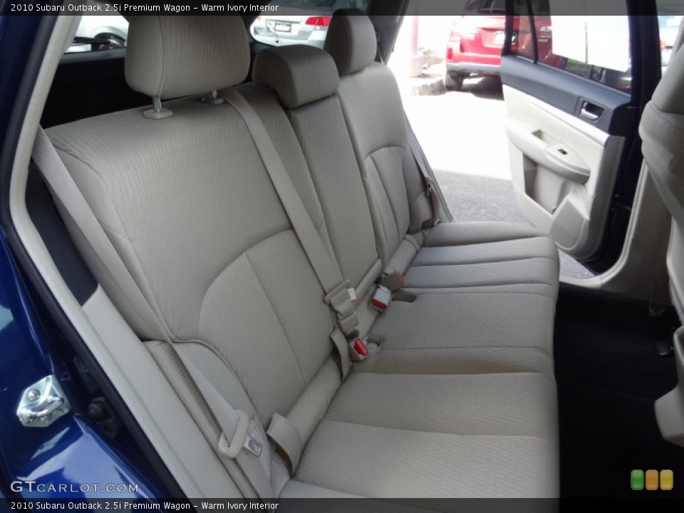Warm Ivory Interior Rear Seat for the 2010 Subaru Outback 2.5i Premium Wagon #80987683