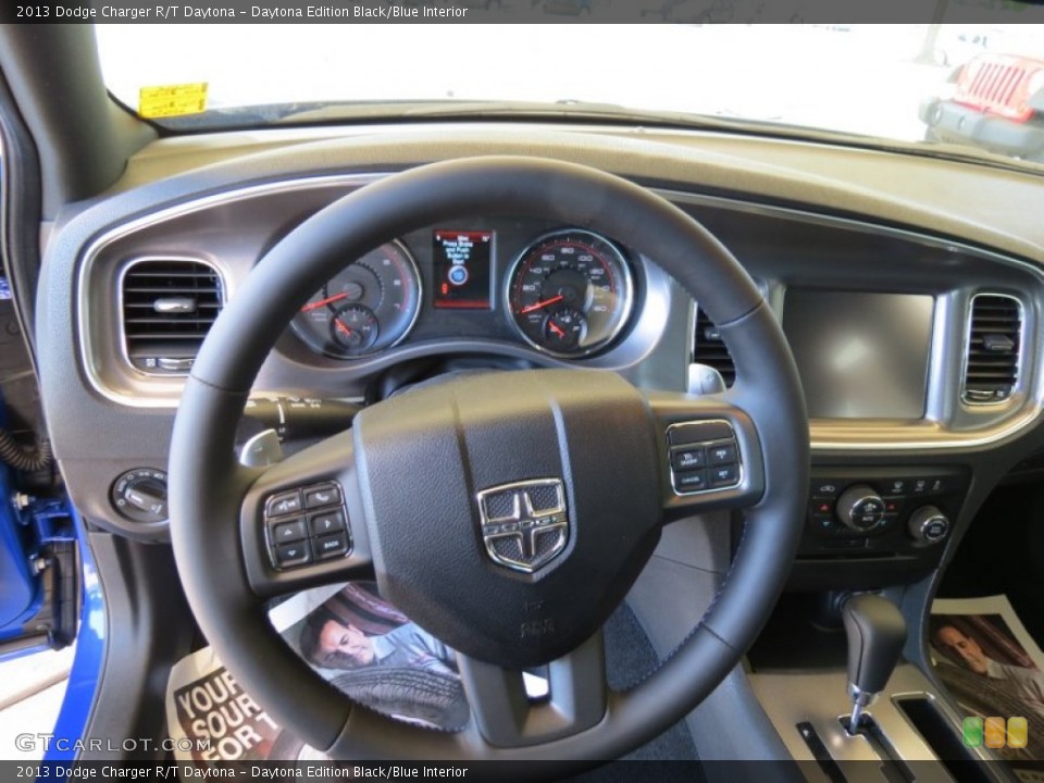 Daytona Edition Black/Blue Interior Steering Wheel for the 2013 Dodge Charger R/T Daytona #80987768