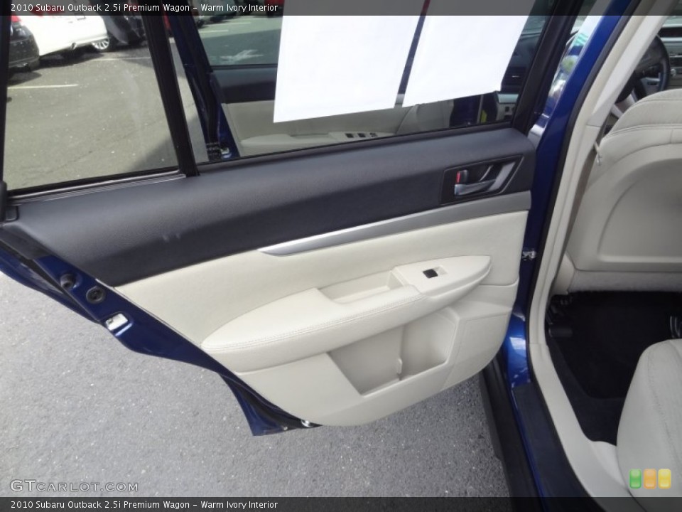 Warm Ivory Interior Door Panel for the 2010 Subaru Outback 2.5i Premium Wagon #80987774