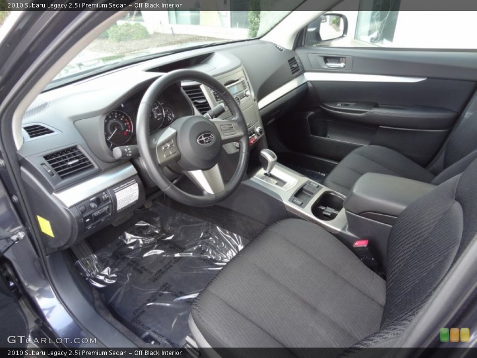 Off Black Interior Photo for the 2010 Subaru Legacy 2.5i Premium Sedan #80988359
