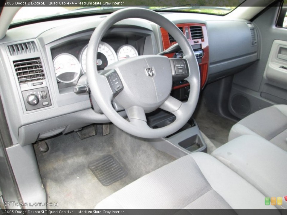 Medium Slate Gray 2005 Dodge Dakota Interiors