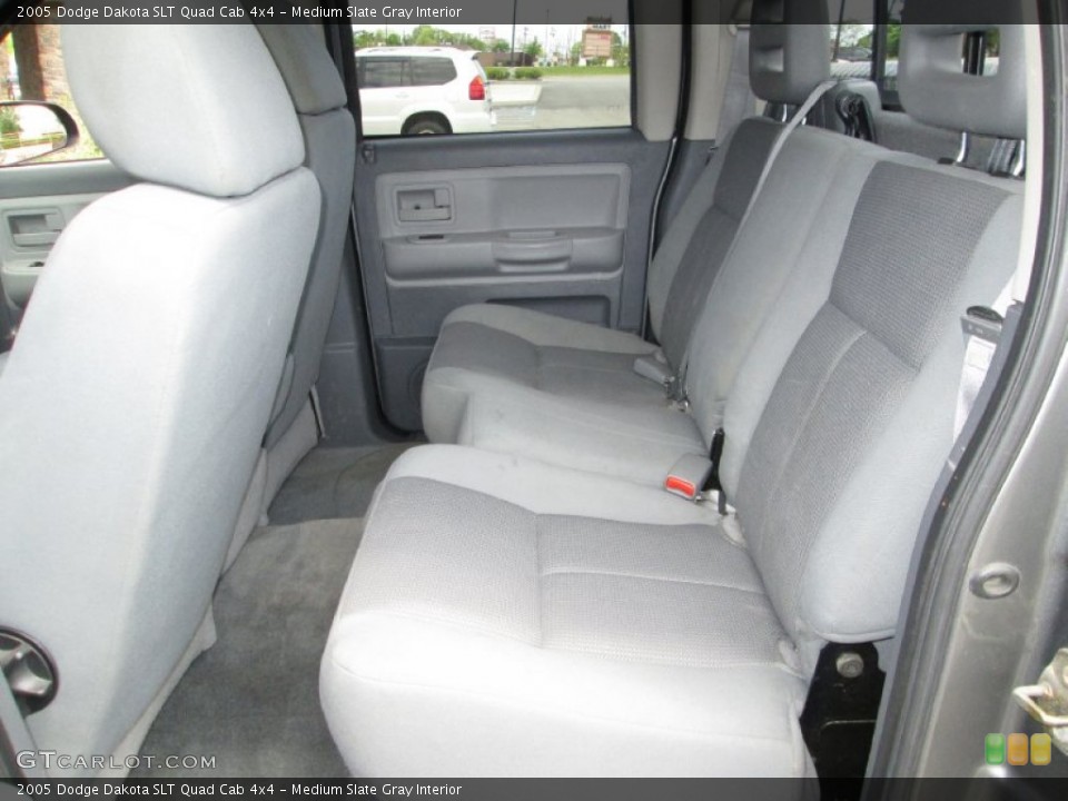 Medium Slate Gray Interior Rear Seat for the 2005 Dodge Dakota SLT Quad Cab 4x4 #80989521