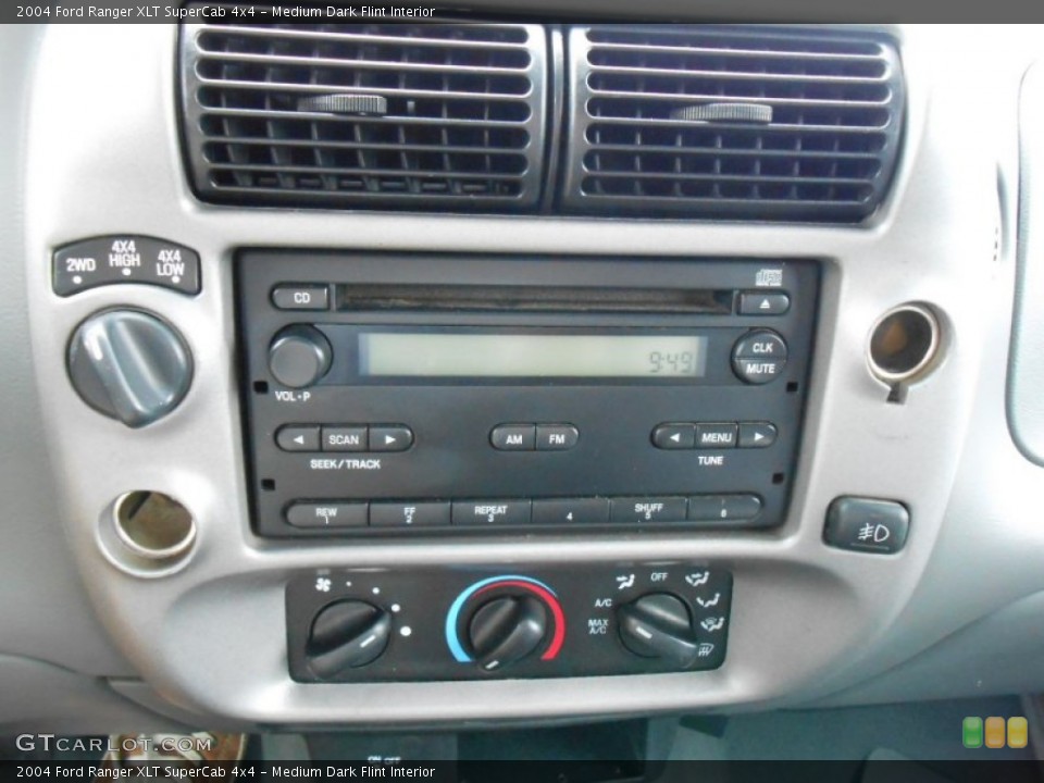 Medium Dark Flint Interior Controls for the 2004 Ford Ranger XLT SuperCab 4x4 #80991274