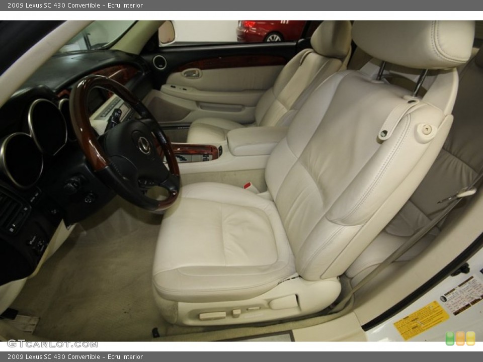 Ecru Interior Front Seat for the 2009 Lexus SC 430 Convertible #80991308