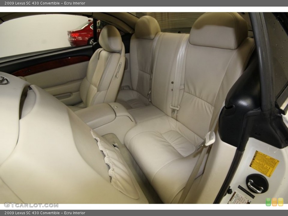Ecru Interior Rear Seat for the 2009 Lexus SC 430 Convertible #80991332