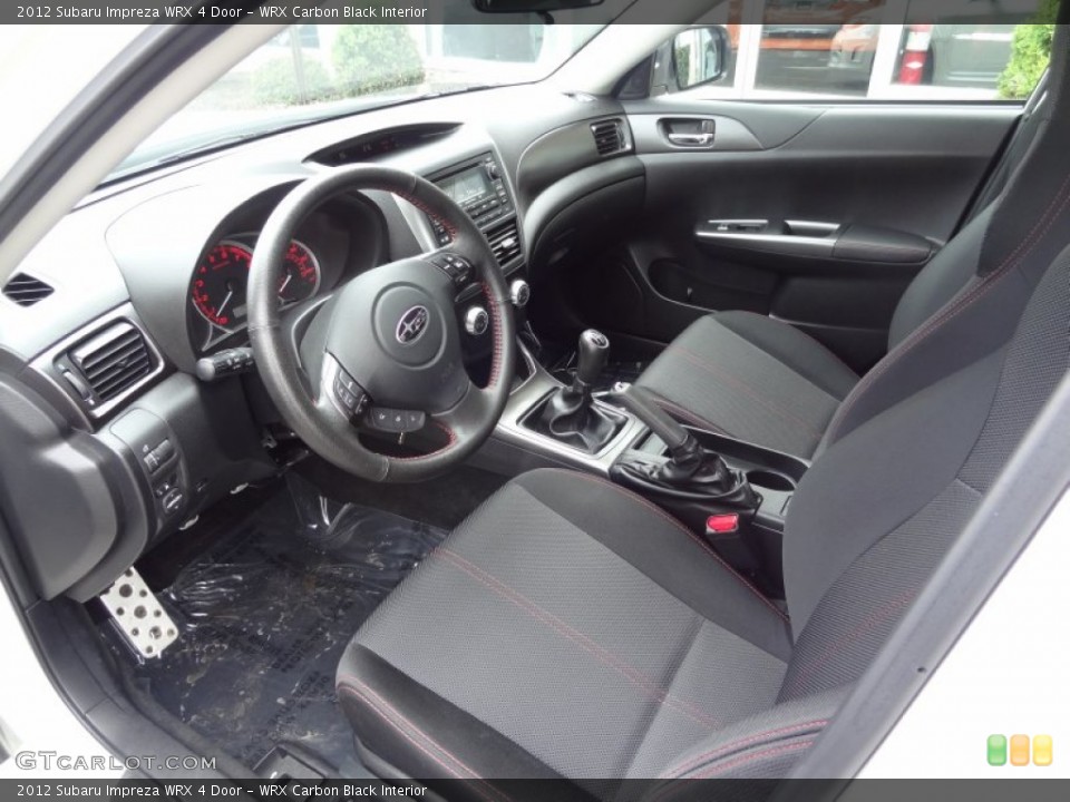 WRX Carbon Black Interior Front Seat for the 2012 Subaru Impreza WRX 4 Door #80991408