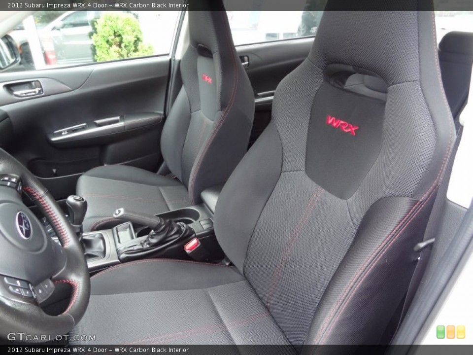 WRX Carbon Black Interior Front Seat for the 2012 Subaru Impreza WRX 4 Door #80991434