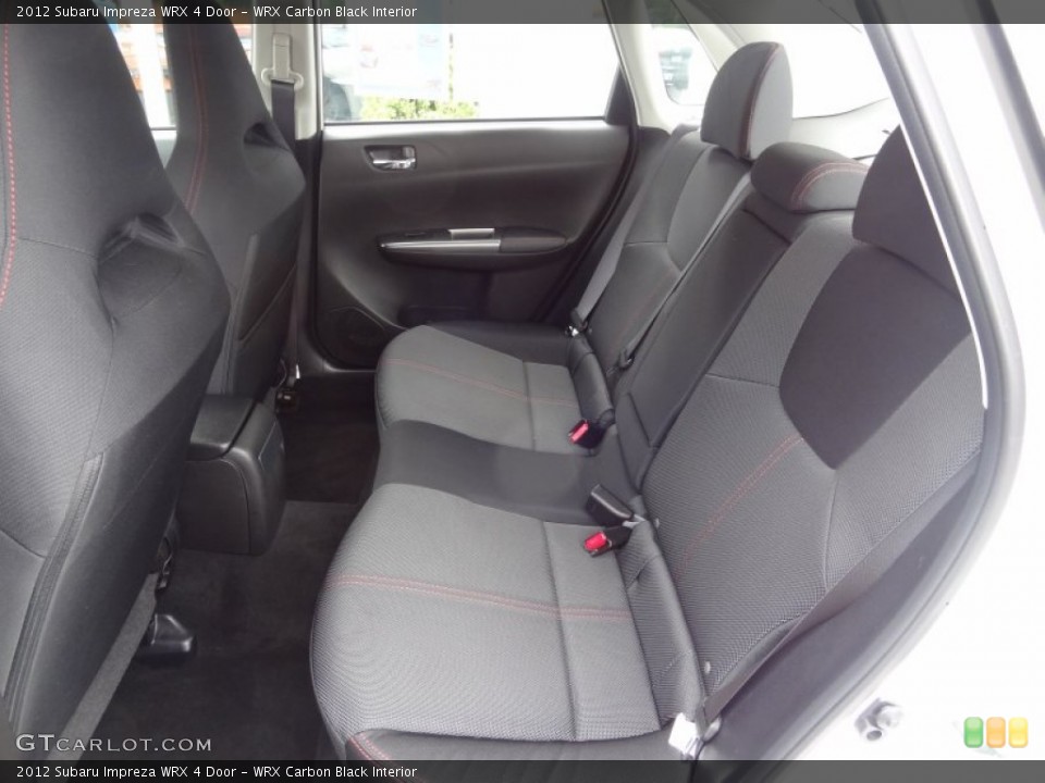 WRX Carbon Black Interior Rear Seat for the 2012 Subaru Impreza WRX 4 Door #80991459