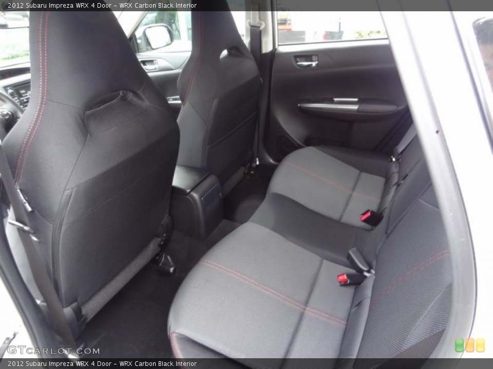 WRX Carbon Black Interior Rear Seat for the 2012 Subaru Impreza WRX 4 Door #80991482